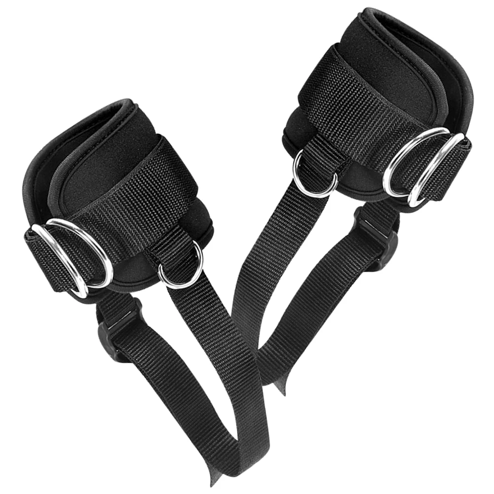

Ankle Buckle Straps Black Adjustable Ankle Strap Cable Machine Gym Accessories Foot Attachment Fitness Equipment