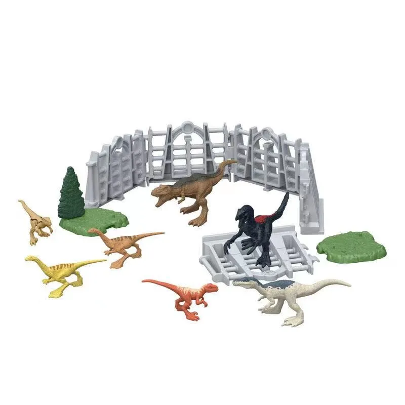 Jurassic World Dominion Minis ON-THE-GO Dinosaur Danger Set 15Pcs Set 31Pcs set Rich Scene Educational Toy for Children Gift