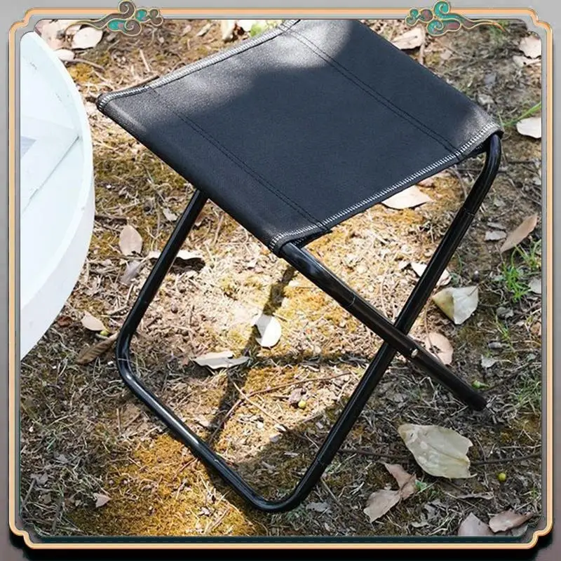 

Durable Outdoor Folding Stool Portable Stool Travel Camping Fishing Folding Stool Subway Queuing Artifact Extra
