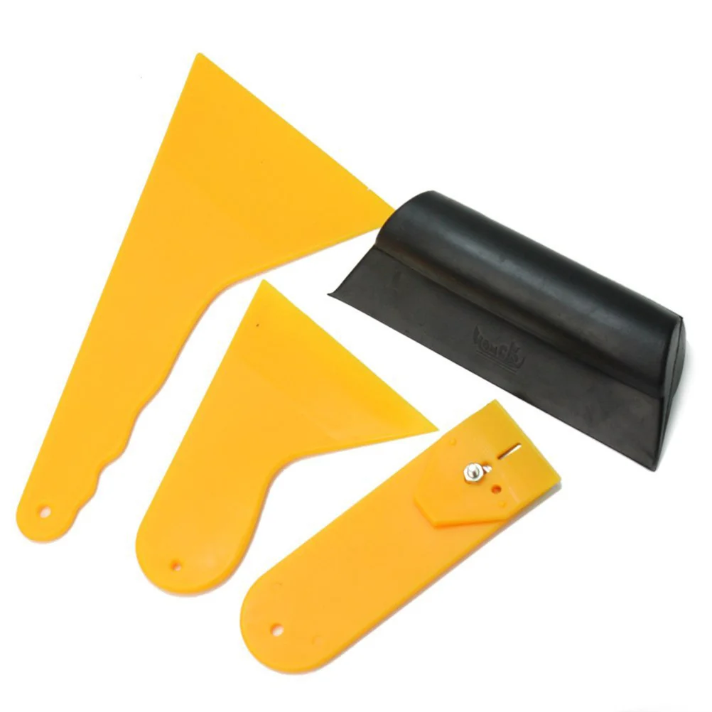 

7pcs Car Window Cleaning Tool Kit For Auto Tint Vinyl Film Squeegee Scraper Utility Knife Rubber Roller Plastic Steel Blade