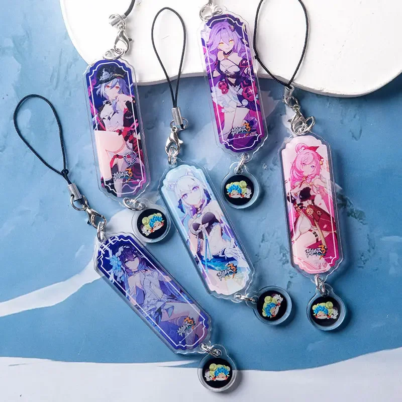 Anime Honkai Impact 3rd 23 Roles Valkyrie Lanyards For IPhone/Xiaomi/Huawei Mobile Phone Case Keychain Car Key Chains Cover Hang