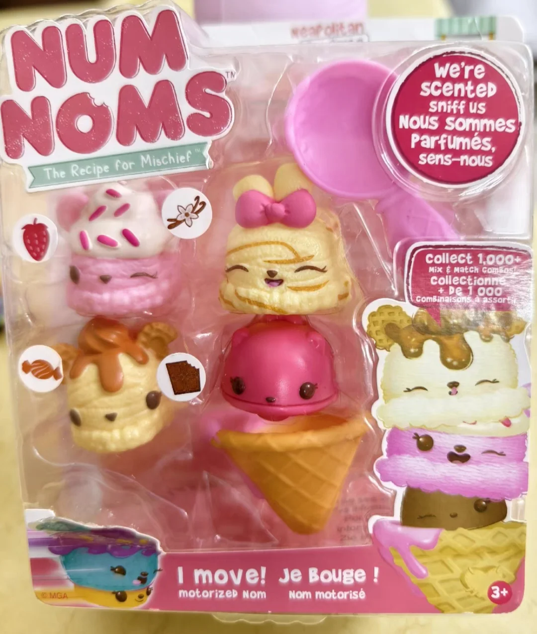 ألعاب مفاجئة أصلية من Num Noms للفتيات منفوش الوحل الغامض ماكياج ملمع الشفاه رائحة الوجبات الخفيفة دمى Kawaii لذيذة #3