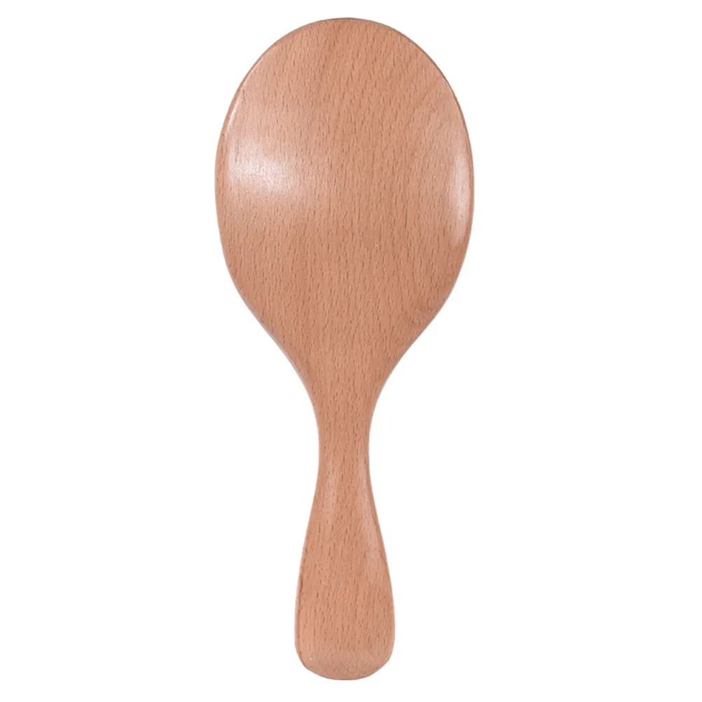 

Wooden Airbag Massage Comb Natural Beech Wide Teeth Scalp Massager Hair Brush Cushion Comb for All Hair Types Comfortable Handle