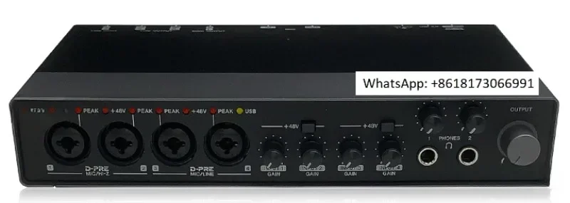 UR44C Professional Recording, Arranging, Mixing, Dubbing, KTV Live Streaming, External Sound Card Complete Set