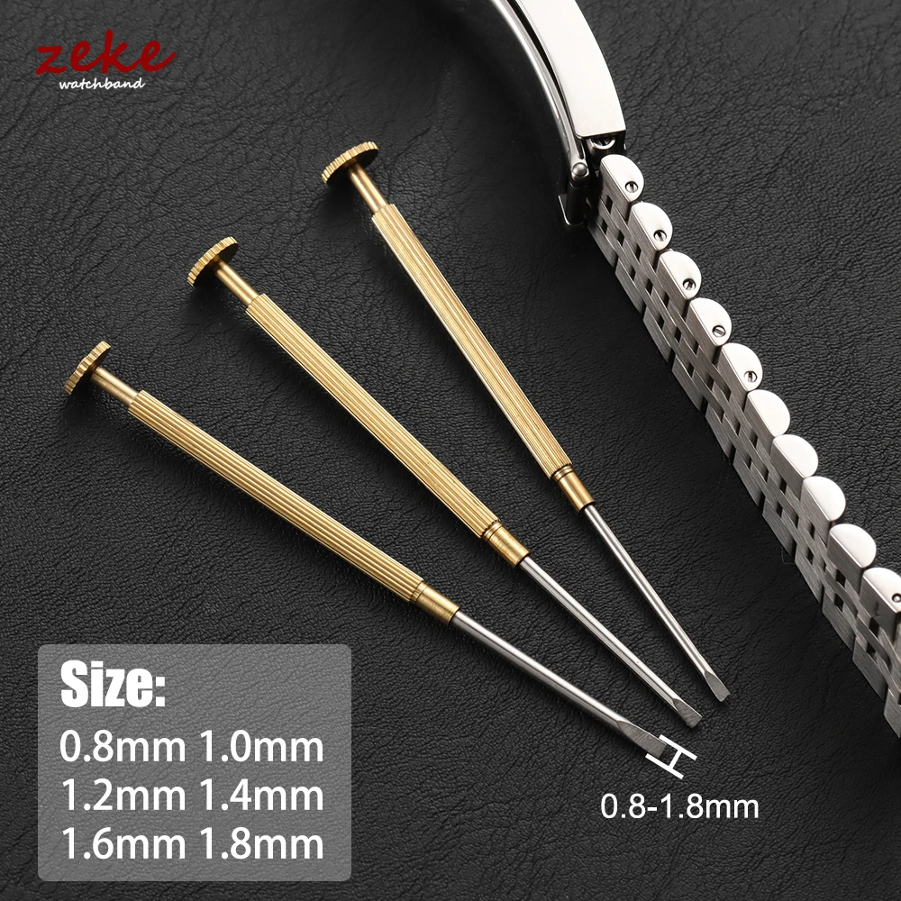 Conjunto de chave de fenda de micro precisão de qualidade, mini ferramentas de relojoeiros, chave de fenda com fenda de metal para rolex para pulseira de relógio, ferramentas de joias