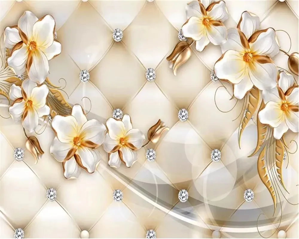 خلفية مخصصة صغيرة جديدة النباتات الحديثة الزهور فراشة الرعوية خلفية التلفزيون غرفة المعيشة غرفة نوم خلفية ثلاثية الأبعاد