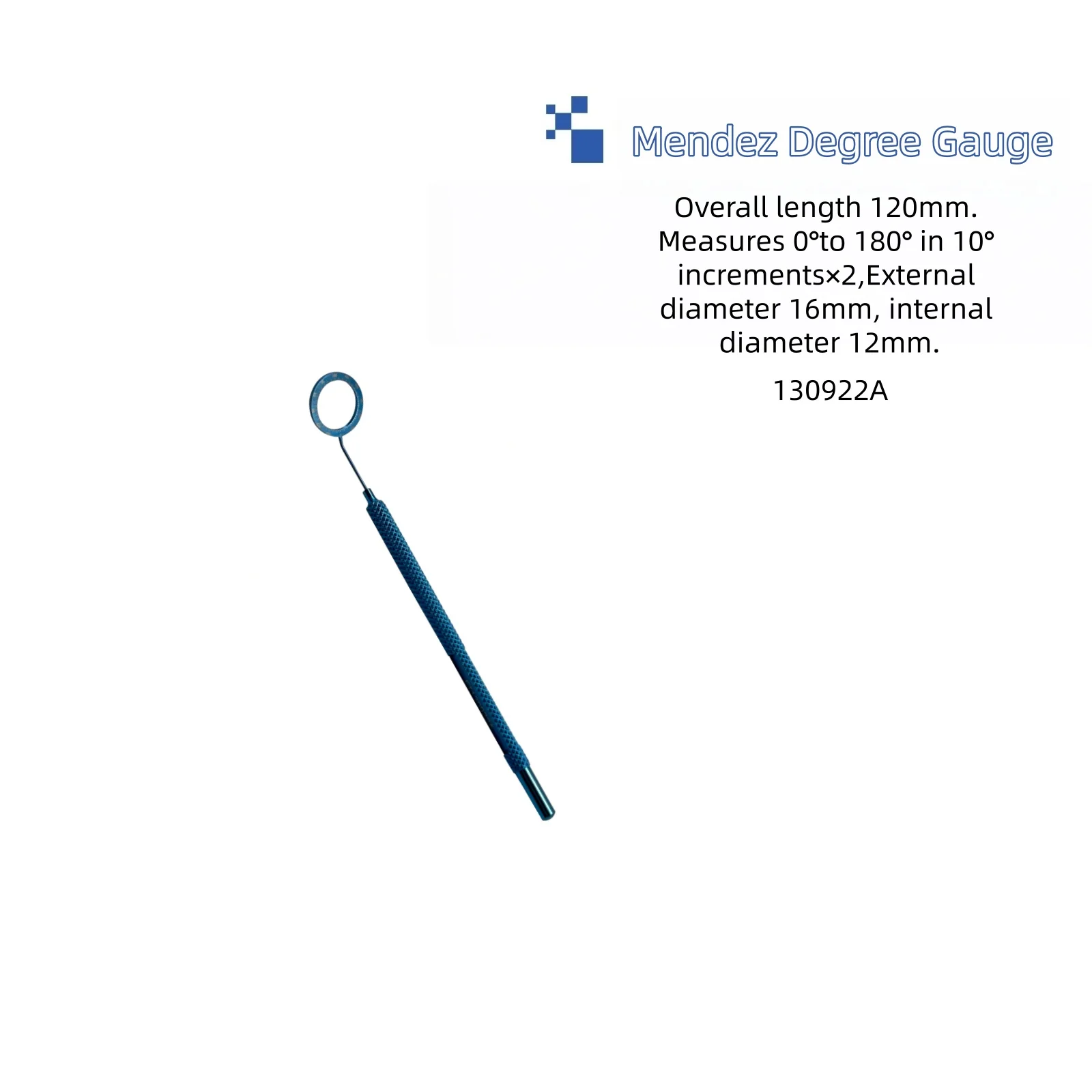 Mendez Degree Gauge Ophthalmic Eye Surgical Instrument Stainless Steel Corneal Marking Measuring Gauge Tool