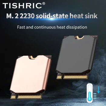 TISHRIC M2 SSD 쿨러 구리 솔리드 스테이트 방열판 M.2 2230 솔리드 스테이트 드라이브에 적용 가능한 열 전도성 실리콘 웨이퍼