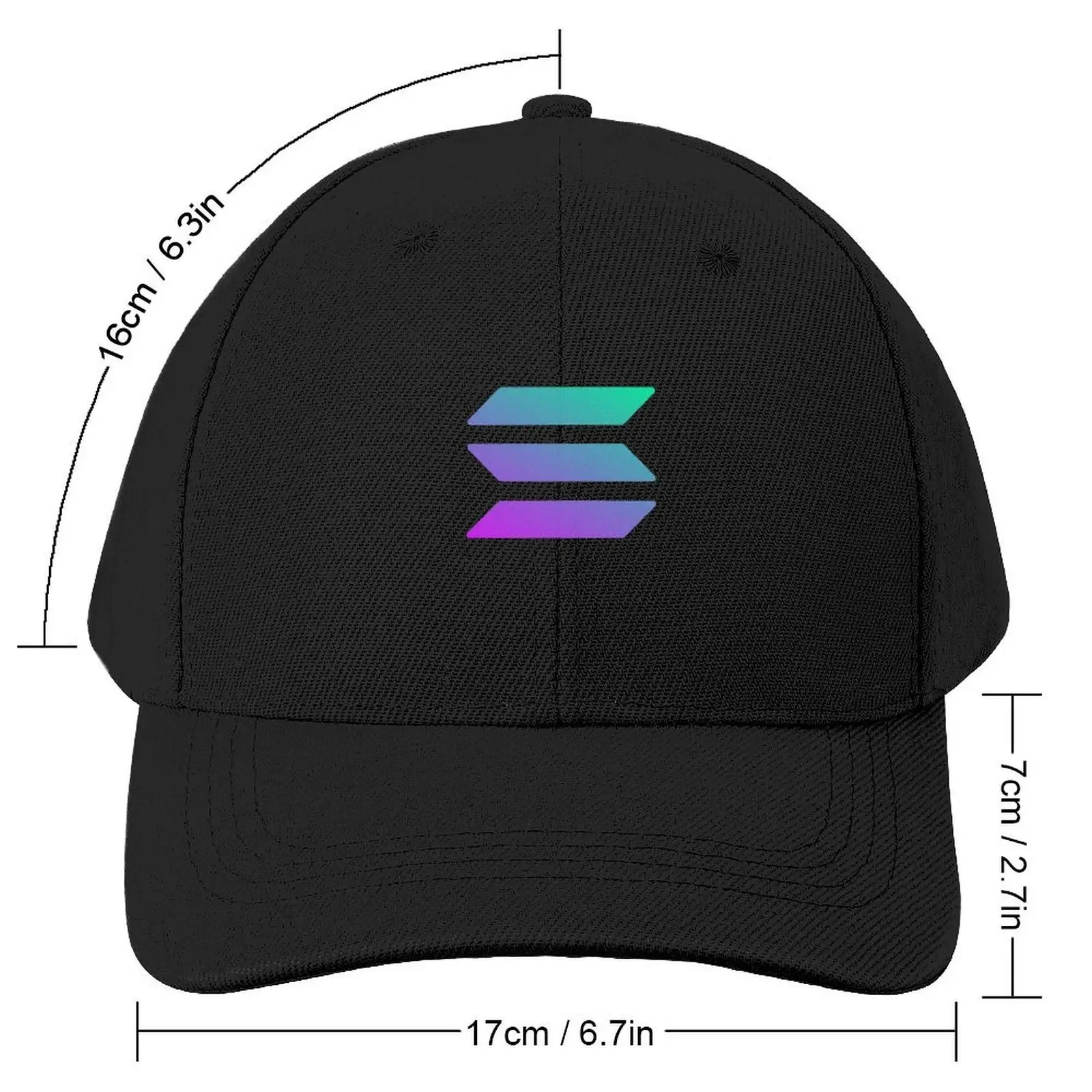 Solana cryptocurrency - Solana SOLCap Baseball Cap Golf Hat beach hat Gentleman Hat Luxury Woman Men's