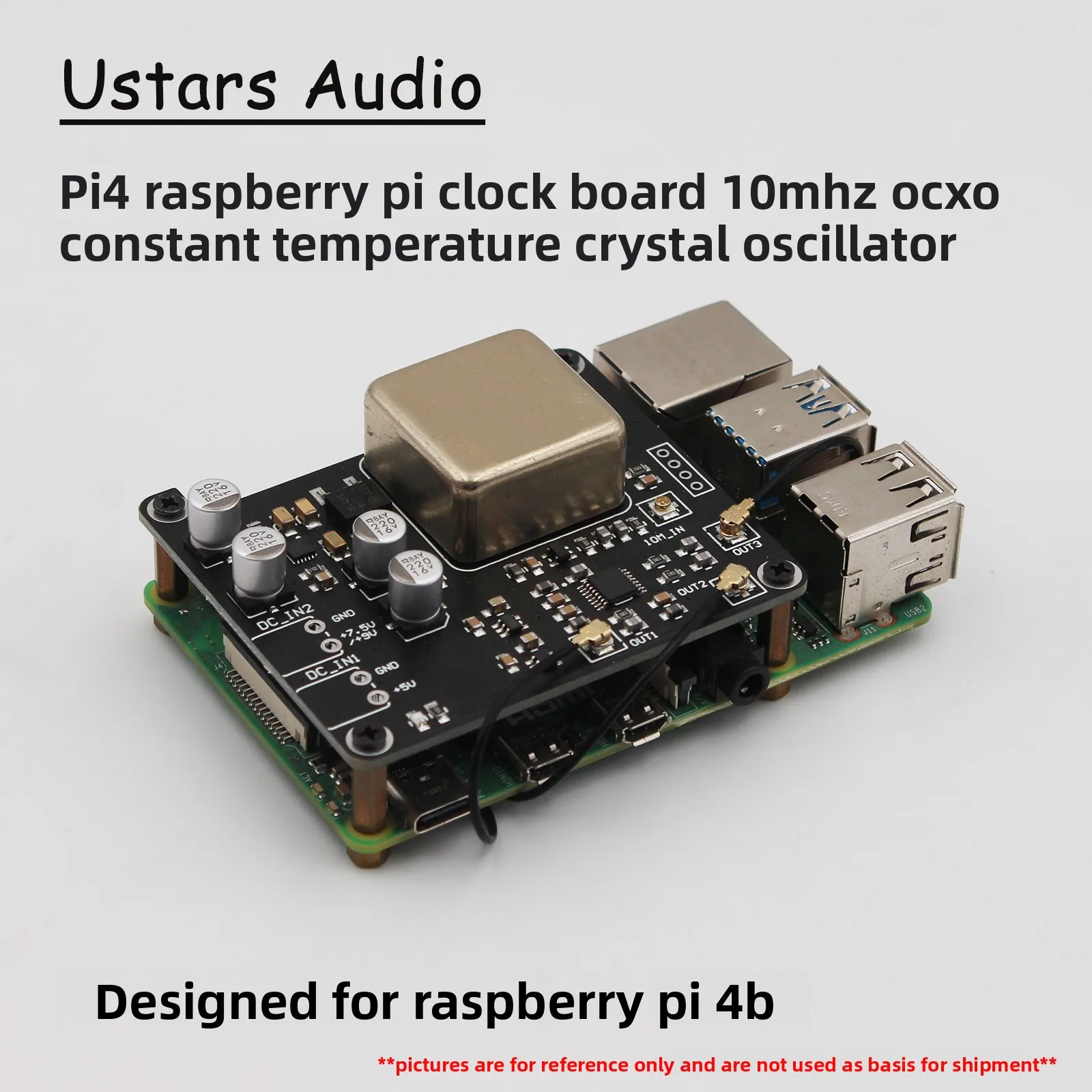 Raspberry Pi 4B crystal oscillator modification, clock board OCXO, oven-controlled crystal oscillator, upgraded crystal oscillat