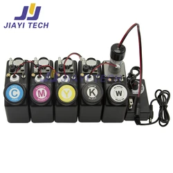 Ink Tank 250ml Continuous Supply Ink System Ink Bucket Alarm with Stirring Motor Float Sensor Ink Bottle