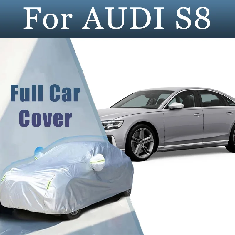 

For AUDI S8 Car Cover Waterproof Dustproof Car Cover UV Protective Car Cover Exterior Snow Protection Covers Car Accessories