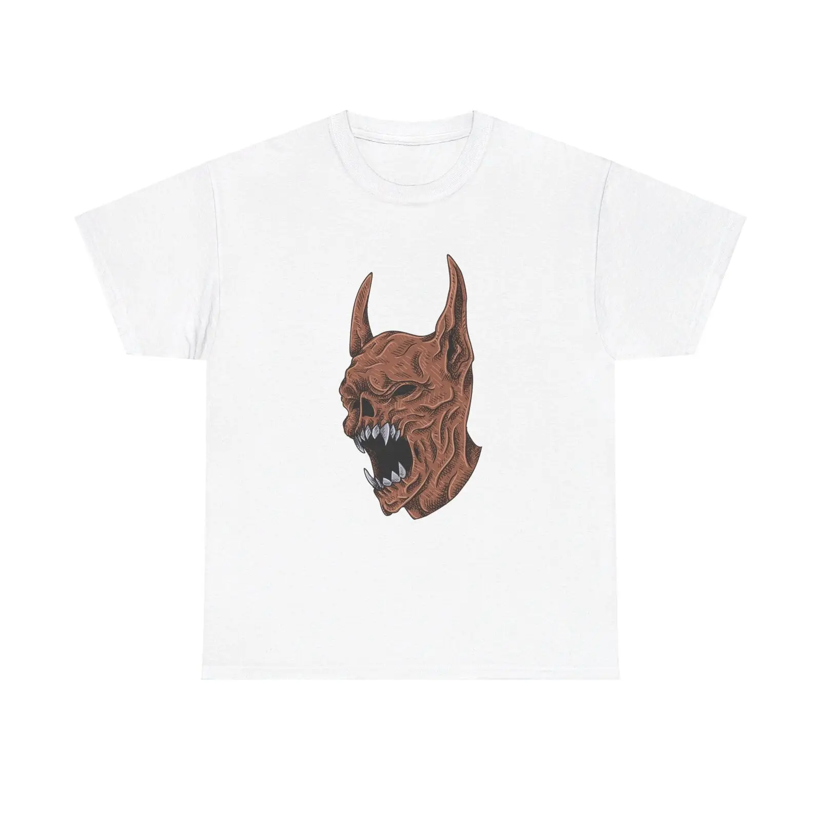 Spooky Monster Graphic T-Shirt - horror angry devil evil creepy halloween art