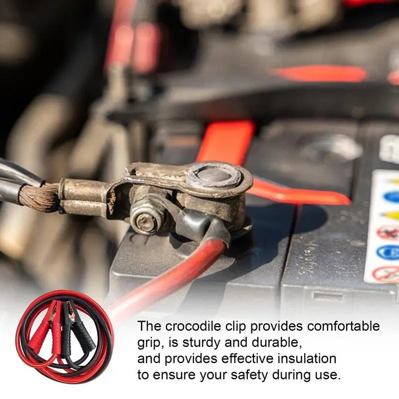 1500A 3/4m Jumping Cables Battery Connection Line Jumper Cables Heavy Duty Leads With Stable Current Safe Power Booster