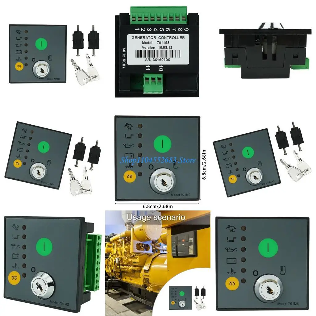 y6gd-手動スタートパネルキースタート制御モジュール-dse701ms-ディーゼル発電機コントローラモジュール-発電機制御モジュール