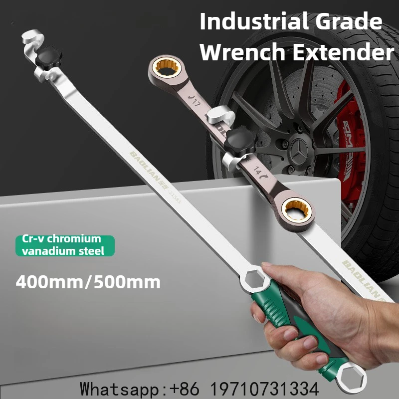 Wrench Extender 40/50cm Long Open End Wrench Cheater Bar Ratchet Extension Tool Labor-Saving Torque Amplifier For Hard To Reach