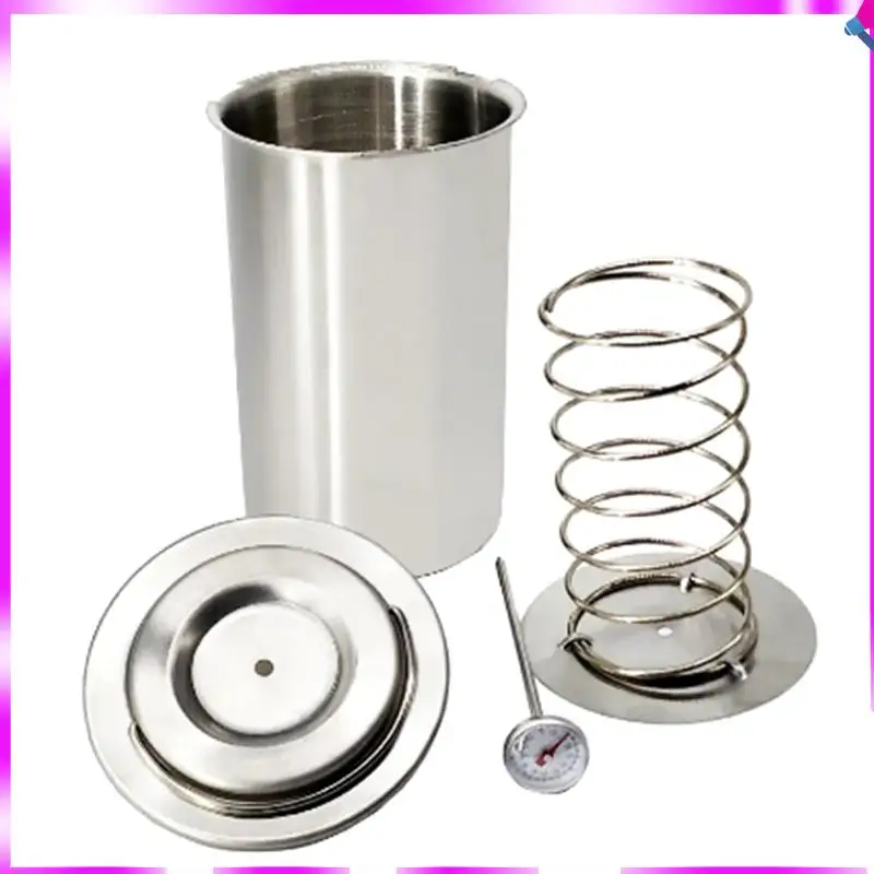 

N96R Stainless Steel Ham Press Maker Machine With Thermometer, Meat Poultry Kitchen Cooking Tools