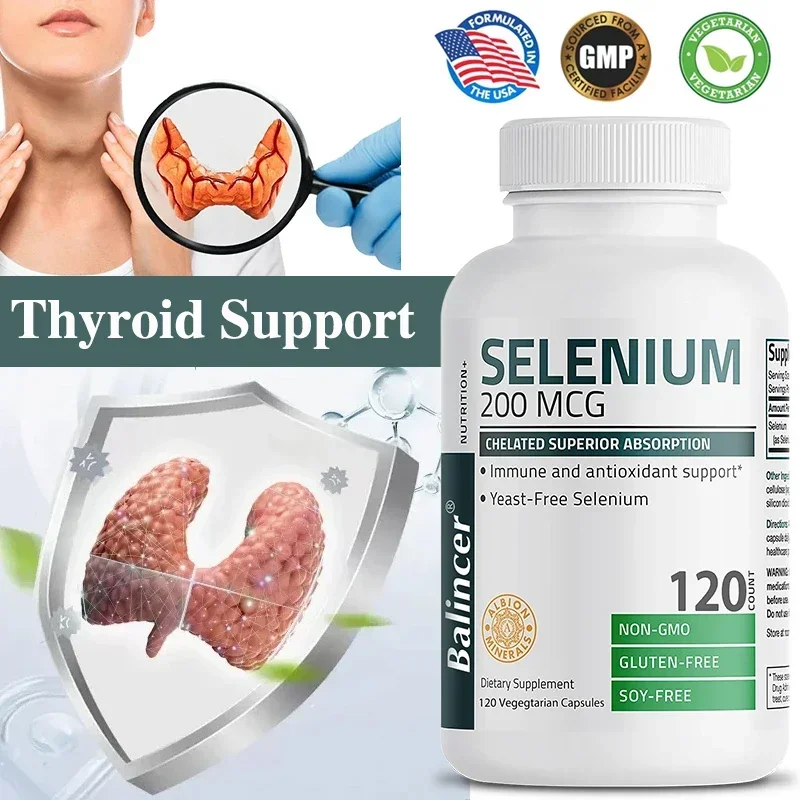 Selenium Supplements - Antioxidant Support, Boosts Immune System, Increases Energy Levels, Boosts Metabolism, Relieves Fatigue