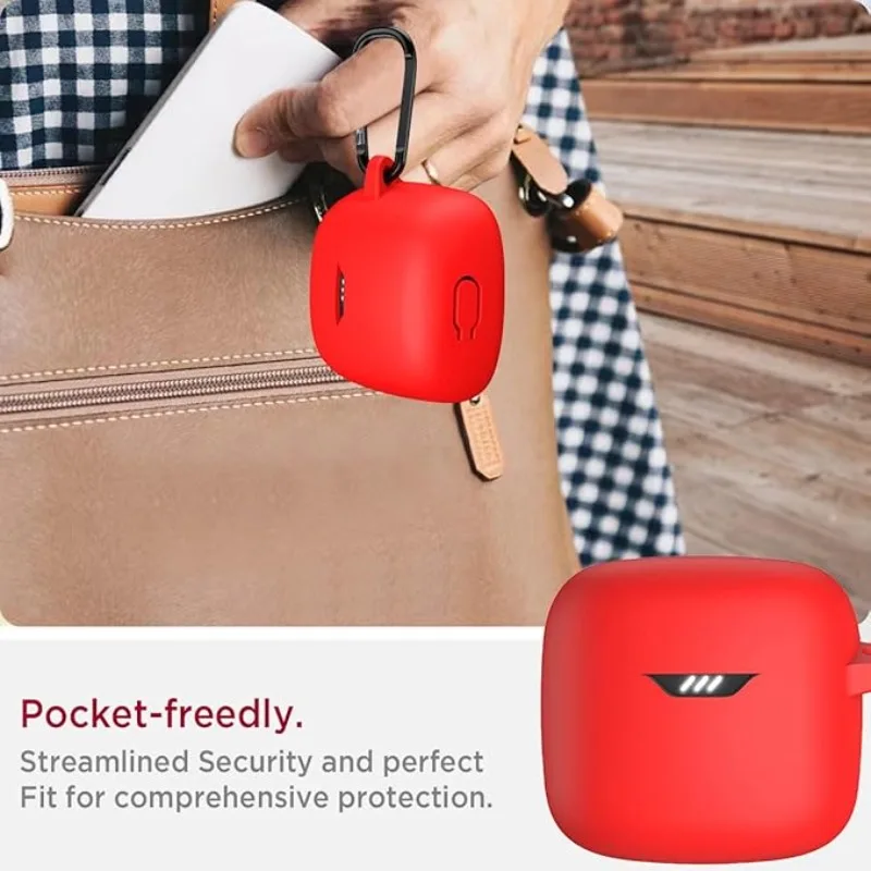 

Shockproof Silicone Case For JBL Tune Flex 2 - Stylish Anti-Drop Cover with Lock Buckle