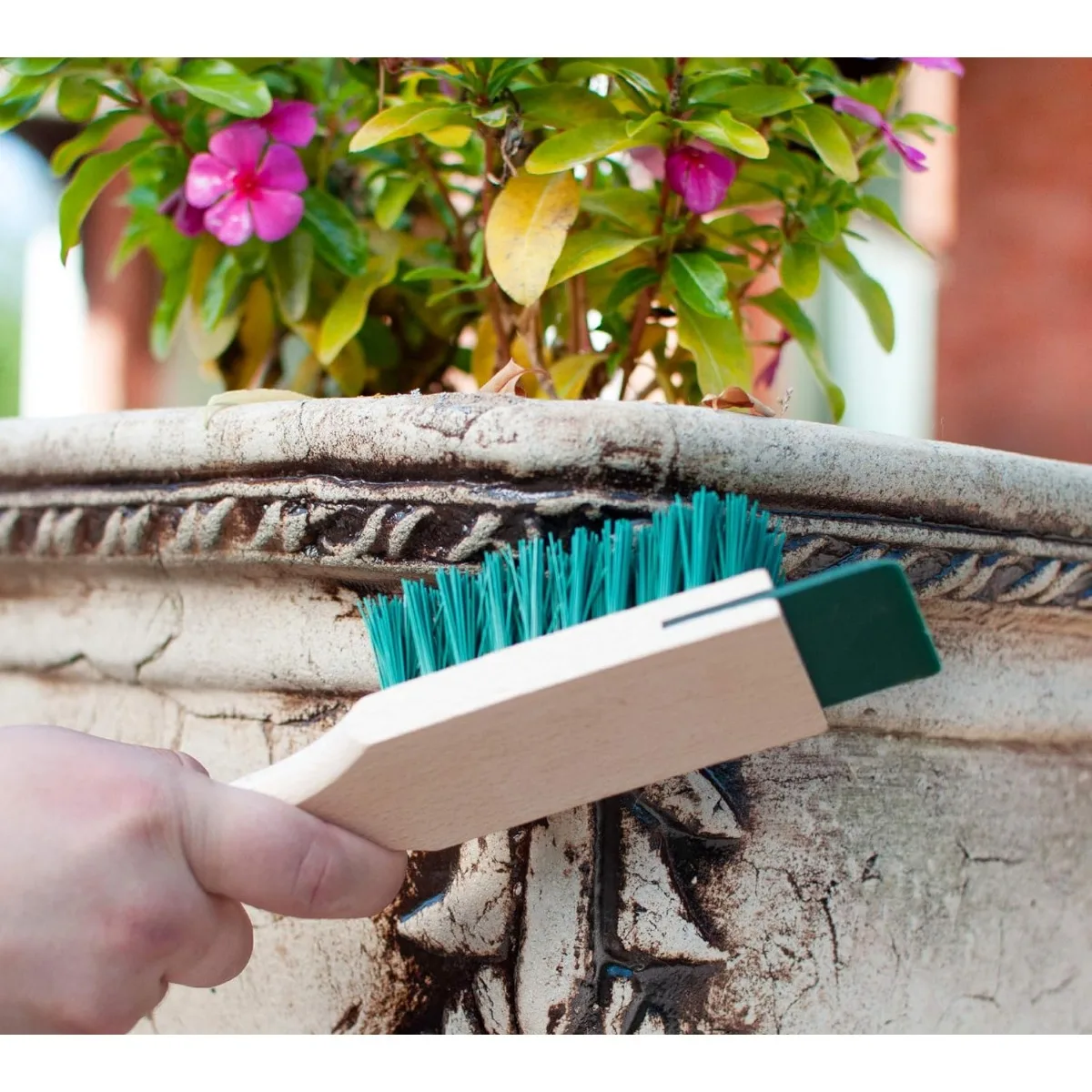 

Сверхмощная щетка-скраб, жесткая щетка со скребком — деревянная щетка-скраб, скребок для палубы газонокосилки, инструмент для чистки газонокосилки