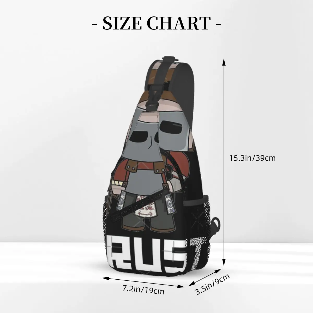 Sac de poitrine rétro portable Rust Game Merch, beau cadeau, personnalisé