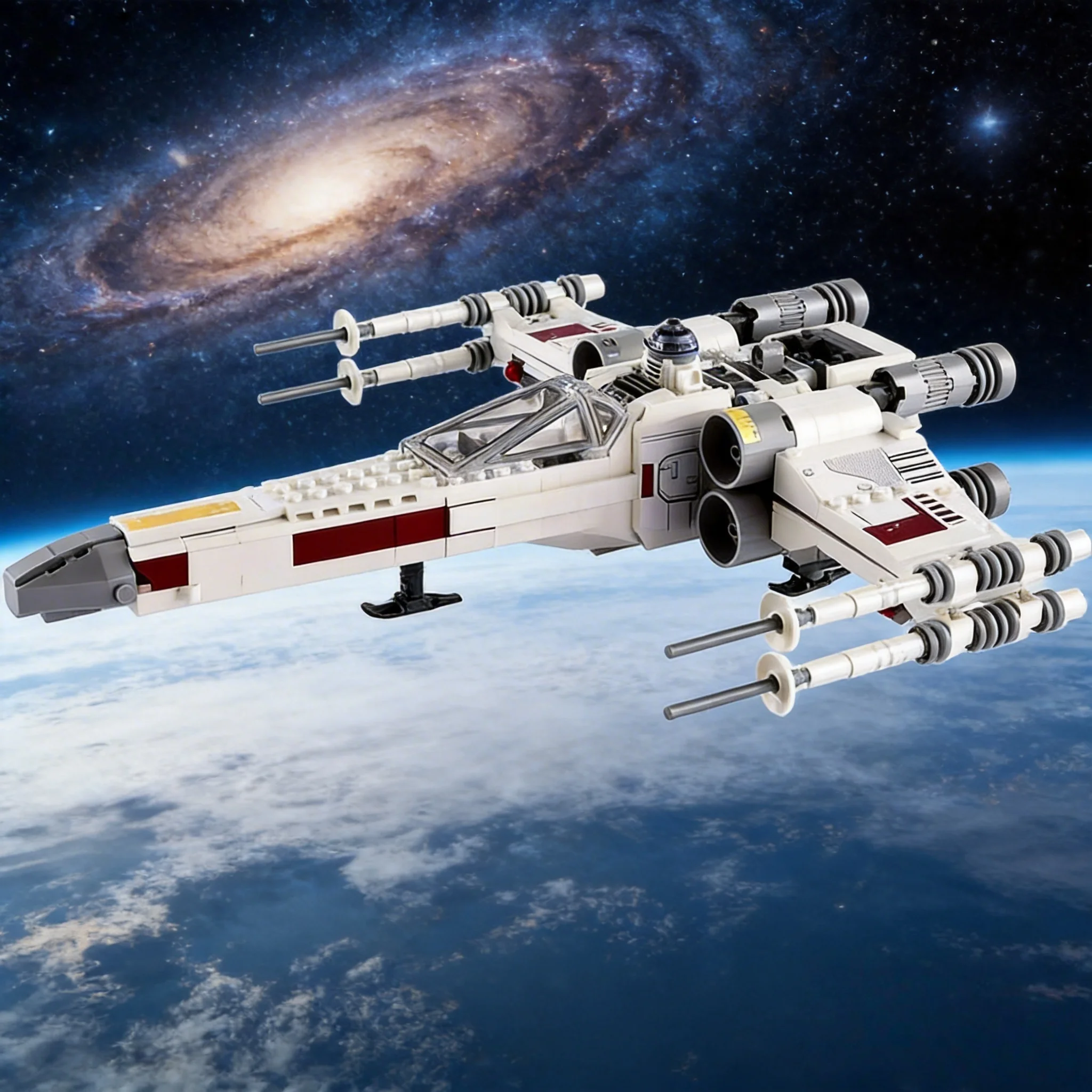 

Новинка 2026 года: белый космический корабль-истребитель (космический истребитель) для деревянных конструкторов, идеально подходит для взрослых и в качестве праздничных подарков.