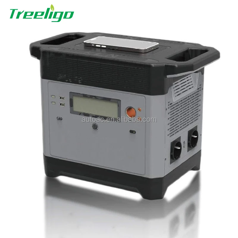 

Portable Solar Generator 1000w Power Supply Lithium Camping EU Plug Portable Power Station For Emergency