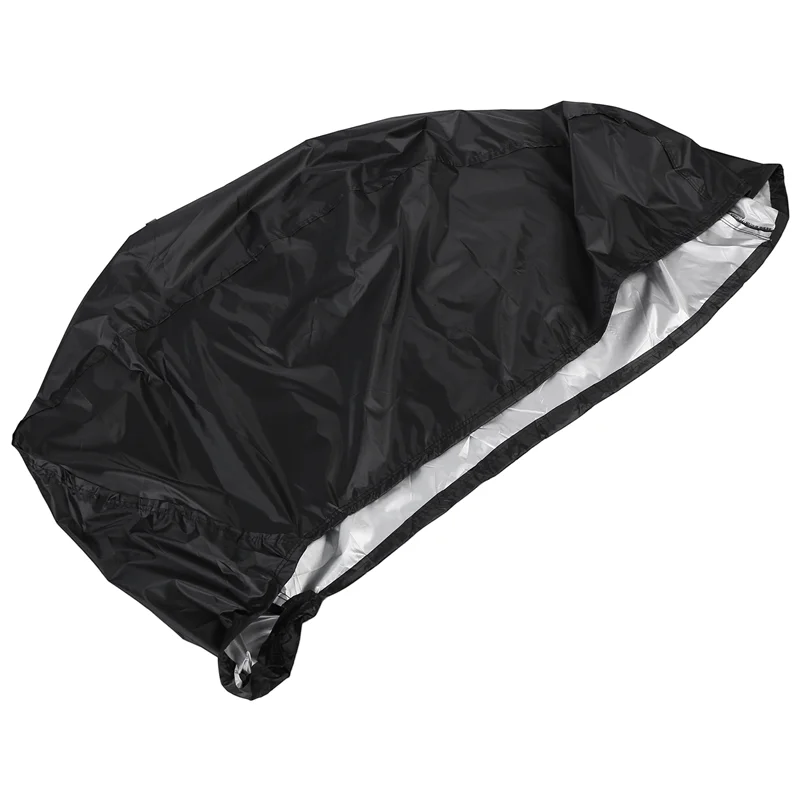 A11M-غطاء الثلج مقاوم للماء والغبار وغطاء زلاجات قابل للمقطورة ومضاد للأشعة فوق البنفسجية للشتاء للدراجات النارية في الهواء الطلق باللون الأسود