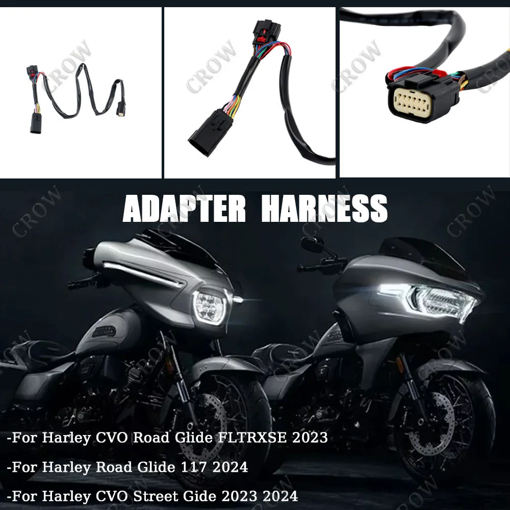 Motorcycle Accessory LED Tour Pak quick disconnect  Adapter Harness For Harley CVO Road Glide FLTRXSE Road Glide 117 2023-2024