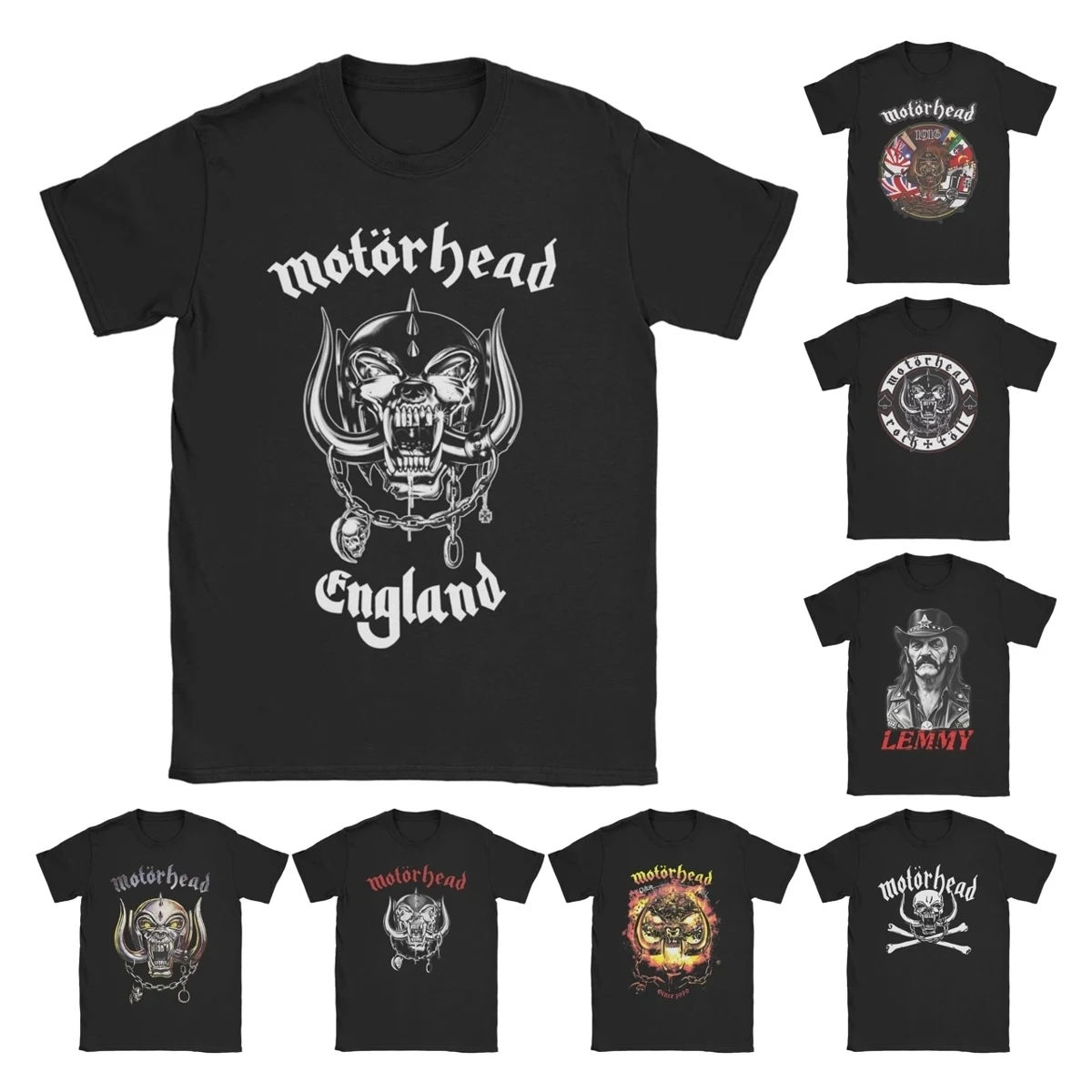 Best Eng.land Motorhead, camisetas para hombres y mujeres, camisetas divertidas, camisetas de manga corta con cuello redondo, ropa 100% de algodón de talla grande