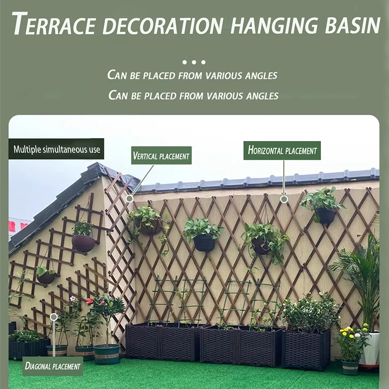 Retractable Plant Climbing Pergola Garden Fence Decorative Outdoor Fence Wall Hanging Decorative Balcony Terrace Pet Barrier