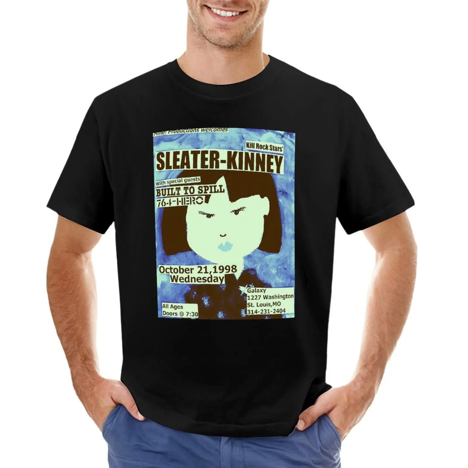 Sleater Kinney T-Shirt cotton graphic tees customs oversized graphic tee sweat shirts, men