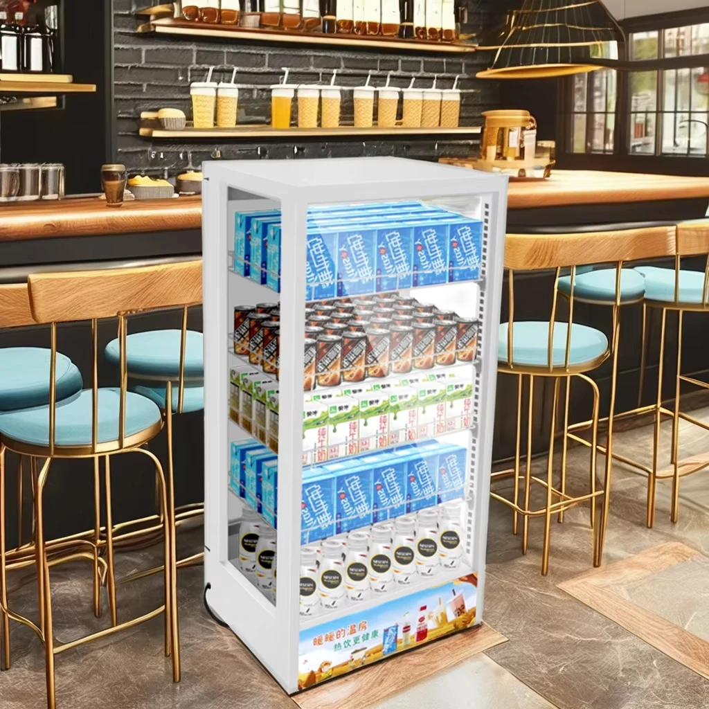 

Supermarket Intelligent Beverage Warming Display Machine 1200W Automatic Metal Electric Cabinet
