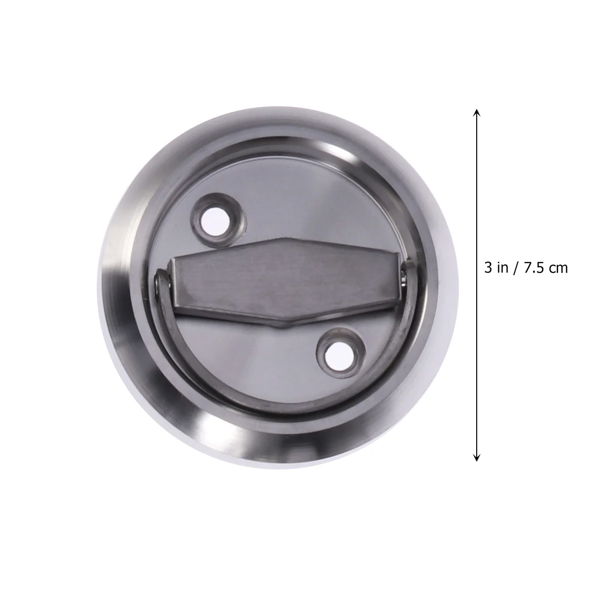 

1 Set Hidden Door Locks Stainless Steel Handle Recessed Invisible Keyless Mechanical Outdoor Lock for Fire Proof Side L