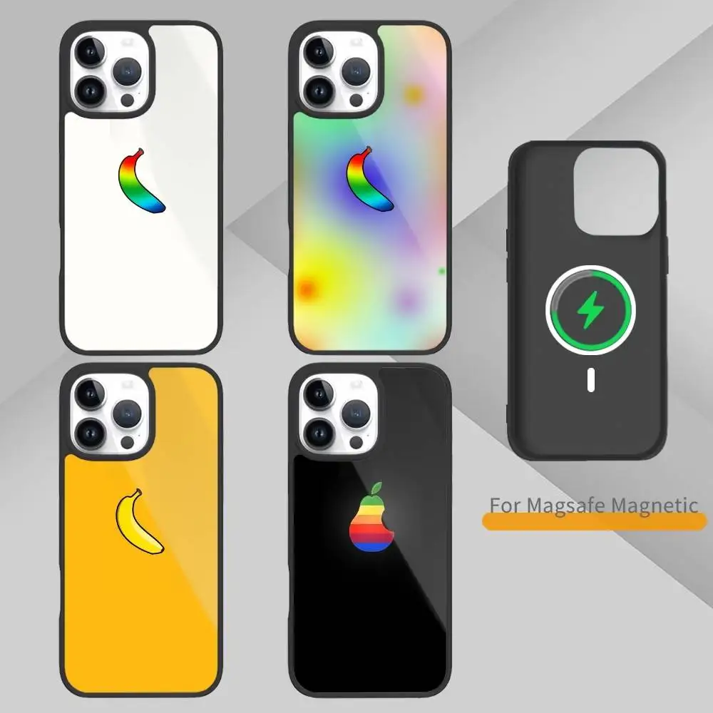 

Icarly Banana and Pear Logo Phone Case For iPhone17,16,15,14,13,12,11 Plus,Pro Max Magnetic For Magsafe Wireless Charging