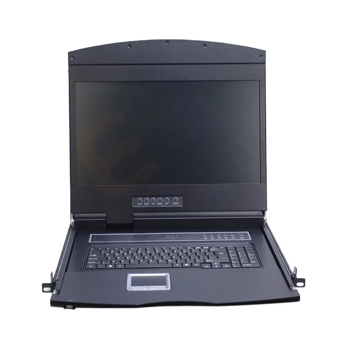

1U 19" VGA Ports LCD KVM Switch Console Rack Mount KVM For Networking