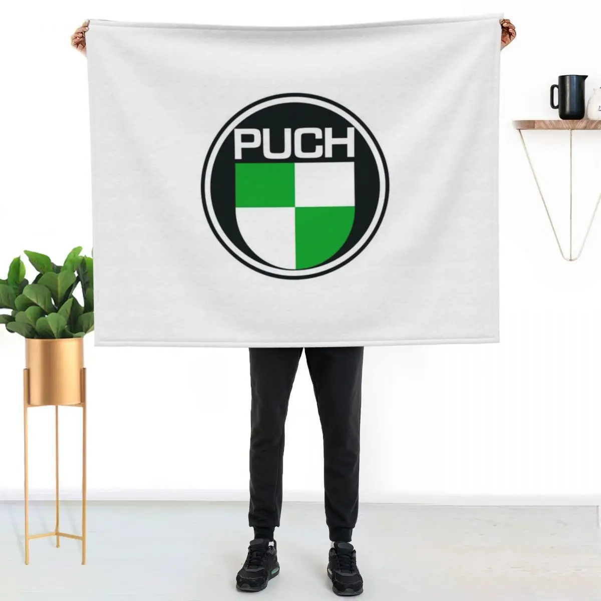 

Puch Motorcycles Throw Blanket Compact Warm Blanket for Car Road Trip