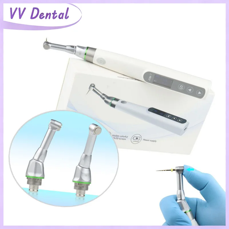 

VV Dental Smart Endo Motor Endodontics Instruments 360° Bending Machine Can Rotate 16:1 Contra Angle 10 Programs