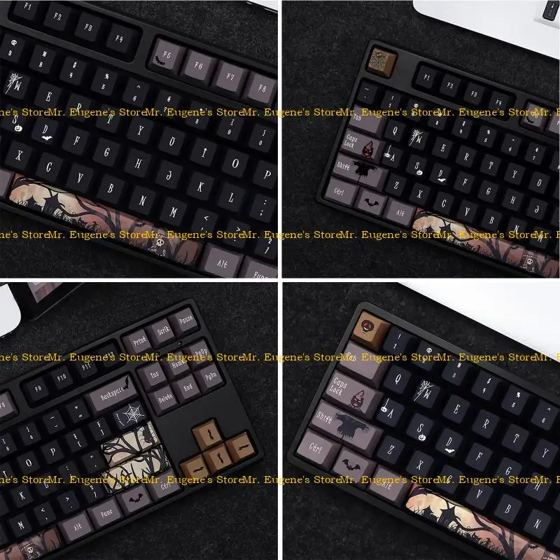 

D08B 136-ключ-ключ профиль вишневого профиля клавиши PBT Pbt Coom Caycaps для MX Switch Механическая клавиатура ANSI 61 63 64 84