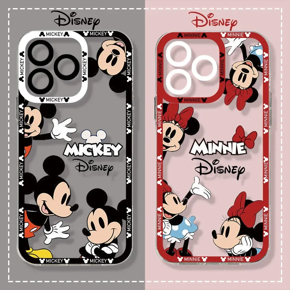 Fashion is Hot Mickeys Minnies Mouse Phone Case For Samsung A16 A55 A35 A25 A15 A54 A34 A24 A14 A13 A53 A33 Clear TPU Back Cover