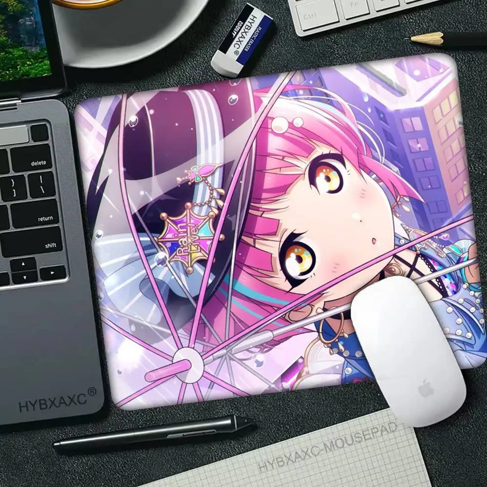 

Anime Girl Love Live! Cute Tennoji Rina Small LockEdge Mouse Pad For Gamers Computer Desk Pad Rectangular Anti-slip Rubber