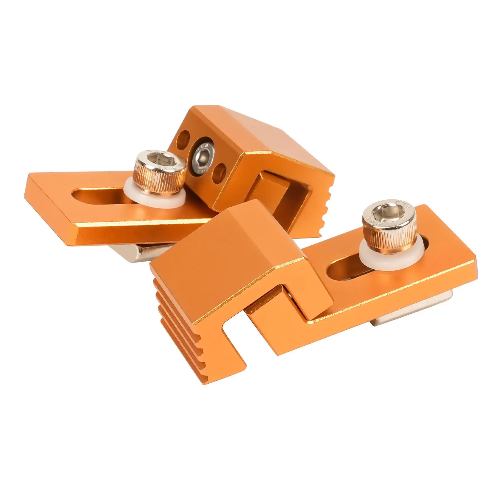 Aluminum Tiger Claw for 3018 CNC Machine, T-Track & Perforated Worktables Low Profile Side Clamps for CNC Router