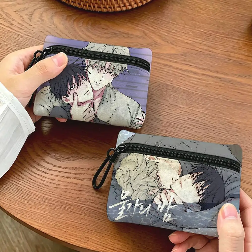 Low Tide In Twilight Anime Wear-resistant Oxford Cloth Coin Purse Portable Backpack Hanging Card Storage Bag