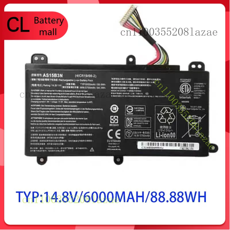 

Genuine 88.8W AS15B3N battery for Acer Predator 17 15 G9-591-713C 17 G9-792-72S6