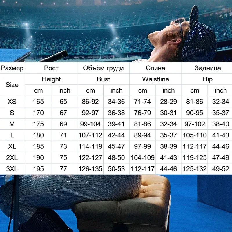 جديد 2025 روكيتمان إلتون جون دودجرز تأثيري حلي زي بيسبول بذلة قبعة هالوين ملابس تنكرية للحفلات الزي ل Wo ★ ★ ★