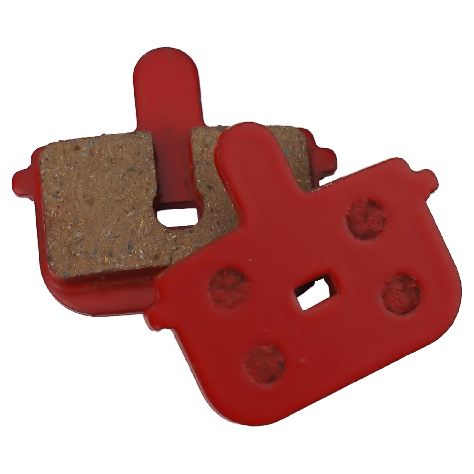 Bicycle Brake Pads 2pcs Bike Components Kit Low Disk Wear Set 1 Pair Mountain Bike Red Replace Tools Semi-Metallic