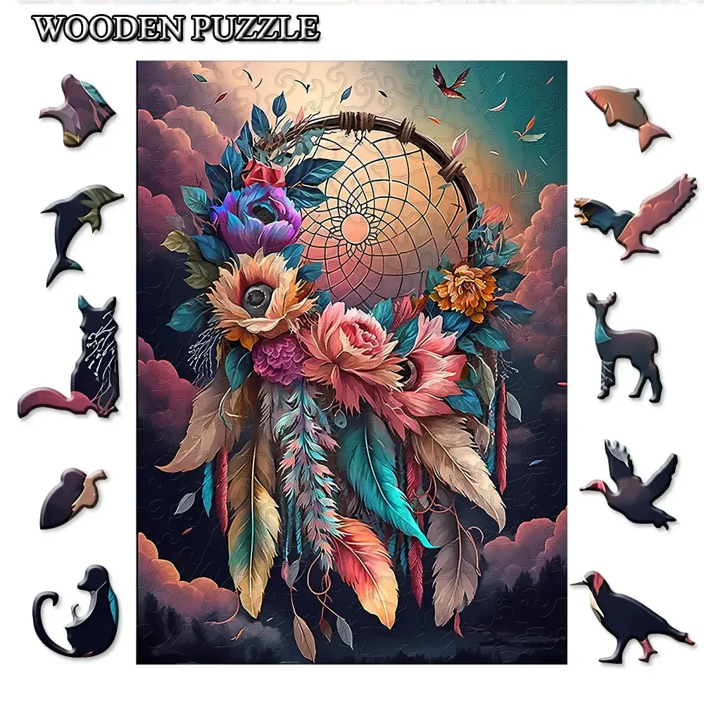 Wooden Jigsaw Puzzles For Adults Friends Puzzles For Lovers, Unique Animal Shape Animal Wooden Puzzles For Adults, Teens