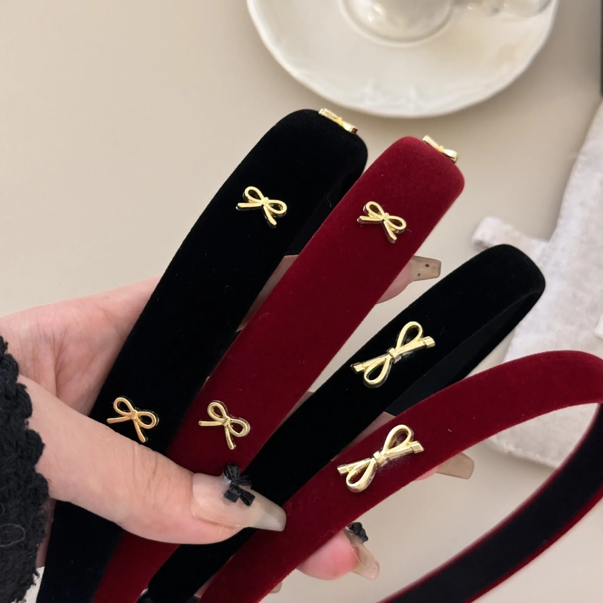 Hair accessories for women girl headbands korean band vintage bow popular leading fashion hoop washing adults kpop new in 2024