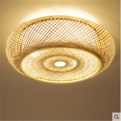 Nordic simple bamboo chandelier bamboo art Japanese room restaurant bed and breakfast living room