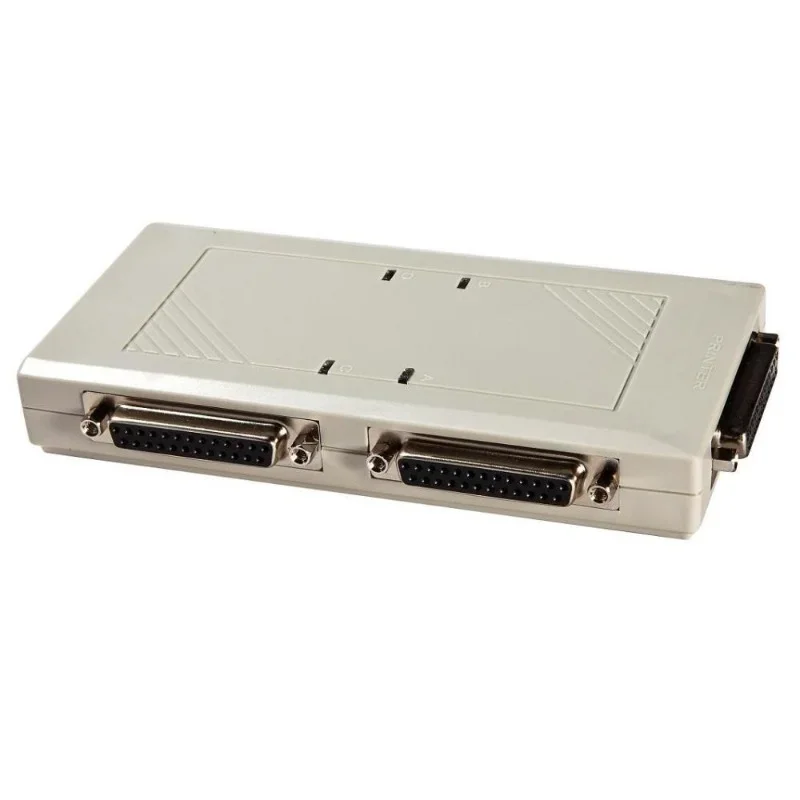 

4 Ports 25 Pin DB-25 DB25 Automatic Parallel Port Printer Sharing Auto Switch Box, No need buttons